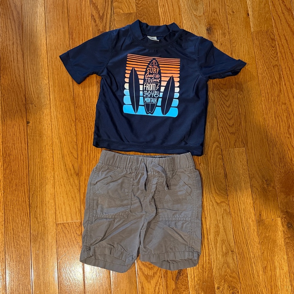 Toddler Boy 18M Summer Bundle– 10 Pieces Shorts & Tees – Polo Ralph Lauren +More - Picture 6 of 16